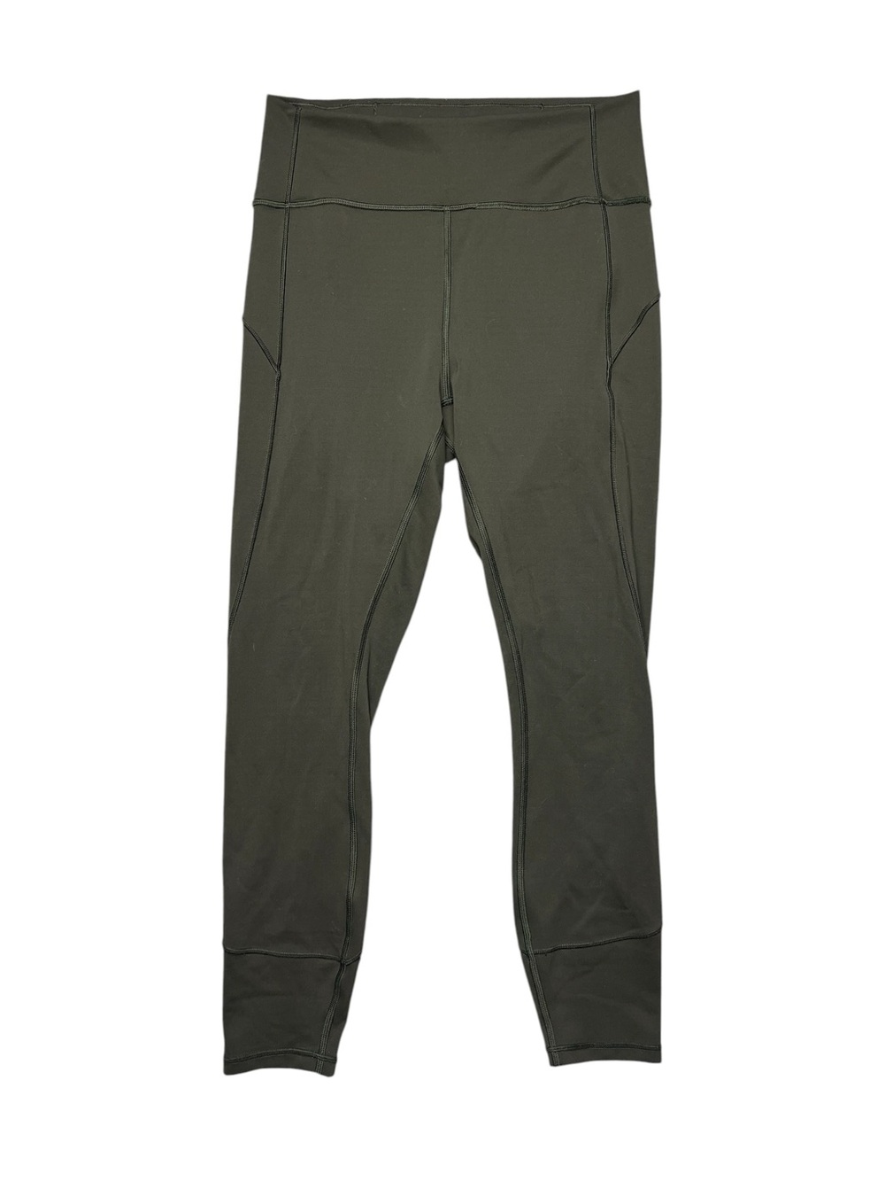 Lululemon In Movement Tight Leggings Womens Everlux Green Ankle Size 8